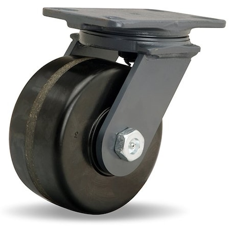 Hamilton Extended Service Swivel Caster, 6" x 3" Plastex Phenolic Wheel, 3/4" Sealed Precision Ball Bearings S-ES-63PH