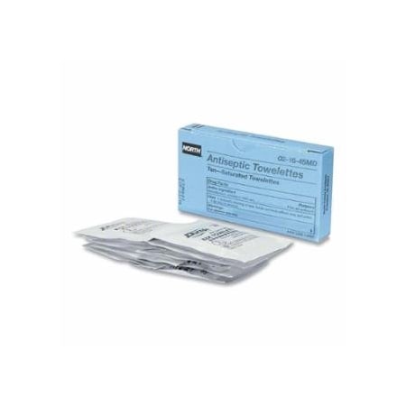 North Antiseptic Wipe, Individual Wrapped Packet, 10 EA/BX, 10PK 068-021645MD
