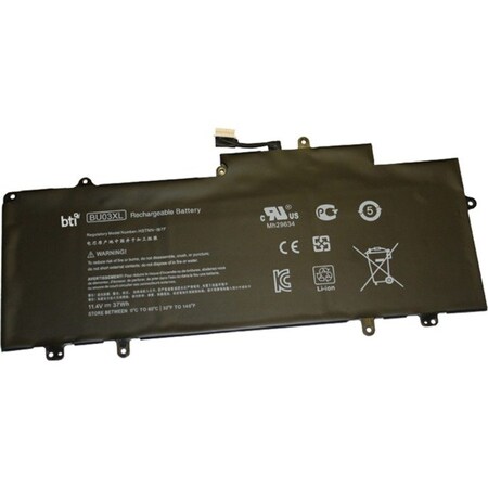 Battery Technology BTI Battery - For Chromebook - Battery Rechargeable - 3130 mAh - 11.4 V DC BU03XL-BTI