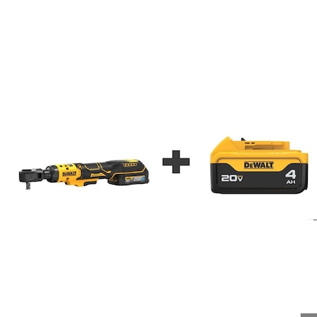 Dewalt ATOMIC 20V MAX Cordless 1/2"Ratchet DCF512GE1/DCB204