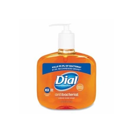 Dial Gold Antibacterial Liquid Hand Soap, Floral, 16 oz, Pump Bottle, 12PK 863-16LQDIAL