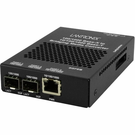 Transition Networks 10/100/1000BT TO 1000BX, DUAL SFP WITH NA PWR SUPPLY SGFEB1040-230-NA