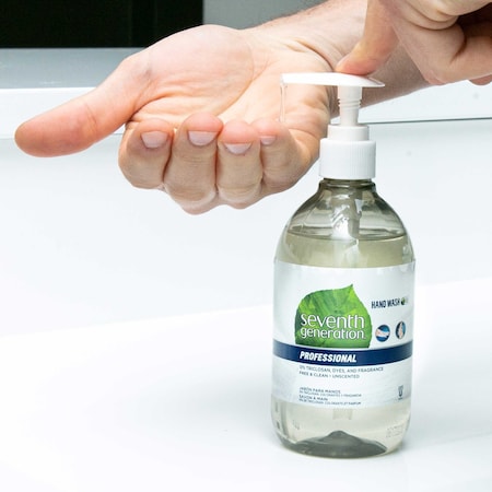 Seventh Generation Free and Clear Unscented Liquid Hand Soap Dispenser, 12 Fluid Ounce, 8PK 44729
