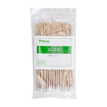 Oasis Cotton-Tipped Applicators 6", Non-Sterile, 100PK CTA6