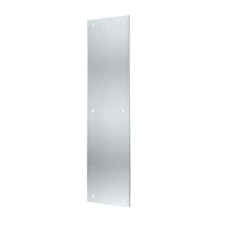 Patioplus 3.5 x 15 in. Push Plate, Bright Chrome - Solid PA1619021