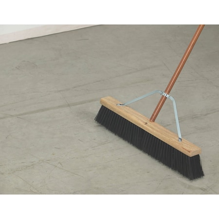 Do It Best 24'' W. x 60'' L. Wood Handle Garage Push Broom 89531