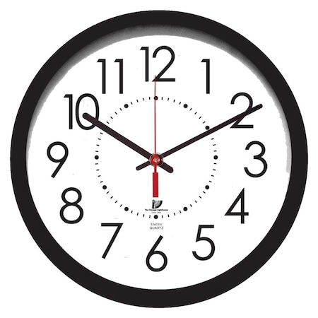 Chicago Lighthouse Industries 14.5 in. Electric Clock, Black 1565154