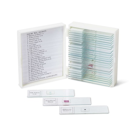 United Scientific Basic Prepared Slide Set, 25 Slides SLD025-SET/25