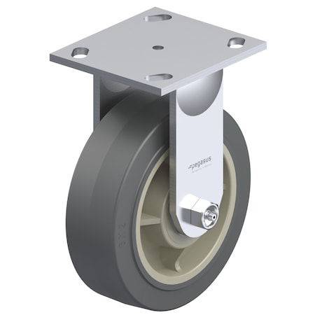 Zoro Select Plate Caster, 675 lb. Load Rate, 10-1/8"H P21R-PRP080R-14-H10