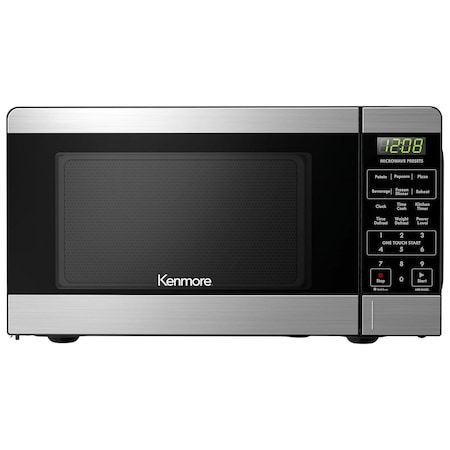 Kenmore 0.9 Cu Ft Countertop Microwave Oven in Stainless Steel KMCMWP09S2-09