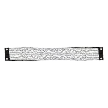 Us Netting Chute Netting, 48 in D, 6 in W, Black USN-111S-648-BLK