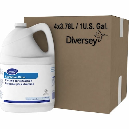 Diversey Carpet Extraction Rinse, Floral Scent, 1 gal Bottle, PK4 903730