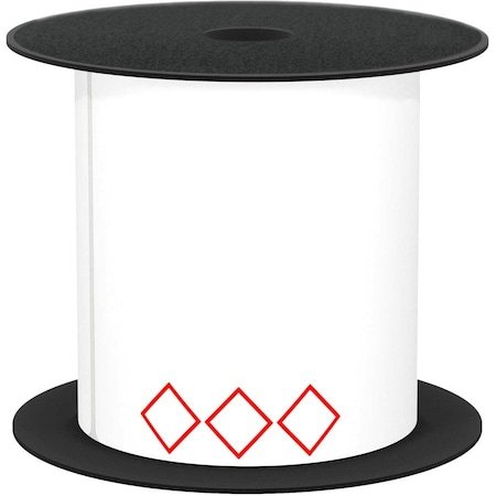 Brother Pre-CutLabelStockRoll, White/Red, Gloss BMSLT34GHS3V2