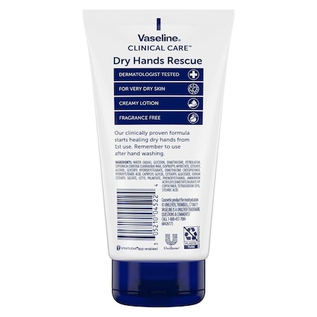 Vaseline Clinical Care Dry Hands Rescue Hand Cream, 5.1 Ounce, 24PK 68413903
