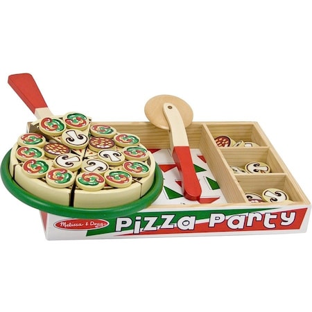 Melissa & Doug Pizza Party - Wooden Play Food Set 167