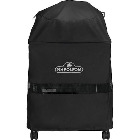 Napoleon Grill Cover, 57.87 in W, 35.43 in D, 22.8 in H, Polyester, Black 61916