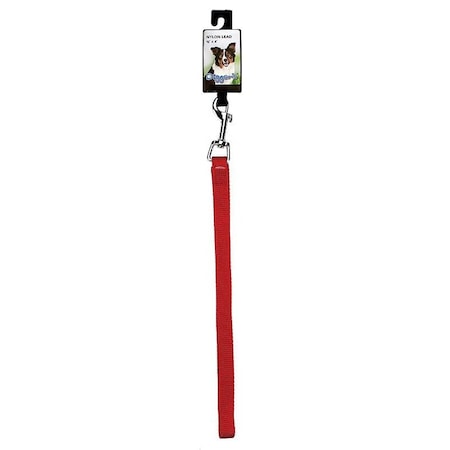 Boss Pet Digger's Lead, 48 in L, 5/8 in W, Nylon Line, Red 2930001