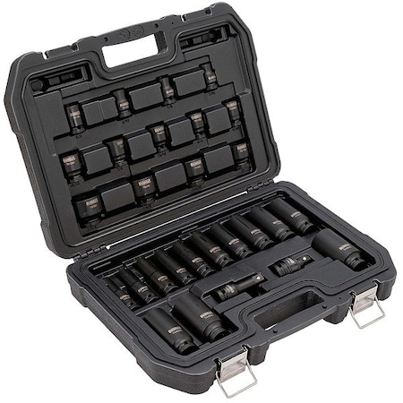 Dewalt Impact Set , Combination, 1/2in Dr, 28pcs DWMT19244