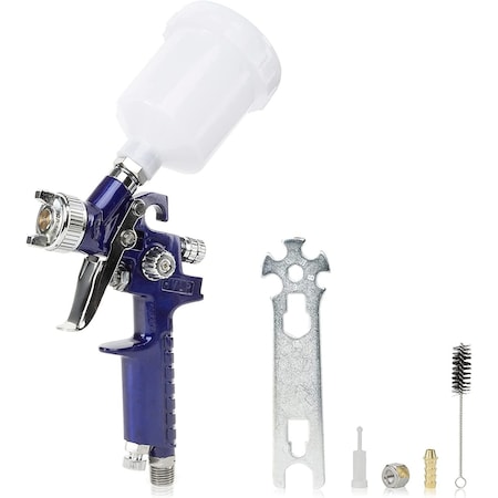 Neiko HVLP Mini Gravity Feed Air Spray Paint Gun, 1.0 mm Nozzle Size, 125 cc 31207A