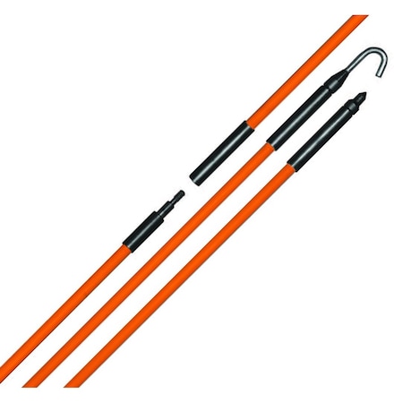 Eagle Tool Us Fiberglass Wire Fishing Rods, 8 ft. ETF2508