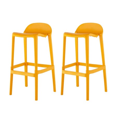 Lagoon Indoor and Outdoor Joyous Resin Bar Stool, 2PK 7057Y8-BBLGS