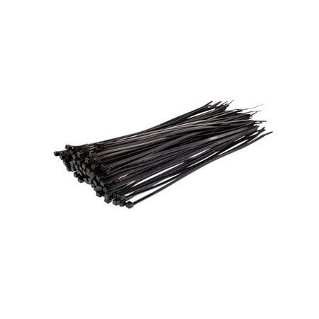 Gtse 8in (50lb) Black Pointed Tip Nylon Cable Ties, 1000PK STCT8-50-B-1000