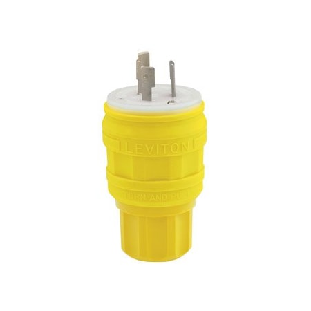 Leviton Industrial Grade Wetguard Plug 20 Amp, 125 Volt 26W47