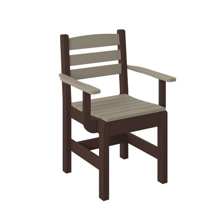 Polybird DINING CAPTAIN CHAIR.     WEATHERWOOD AND TUDOR BROWN POLYBIRD P11-R
