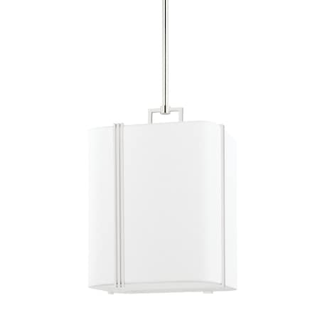 Hudson Valley Lighting Downing 1 Light Pendant 13.25 In. Polished Nickel 5413-PN