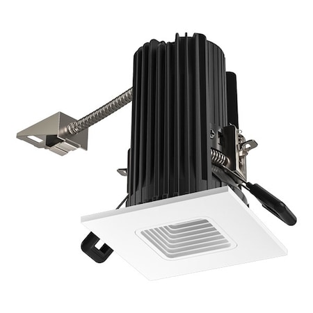 Elco Lighting 2in Square Baffle Teak LED Light Engine, 850 - 1100lm, 4000K, White E2L15F40W