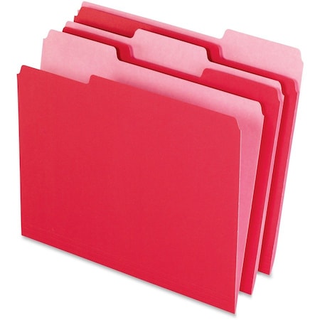 Pendaflex FOLDER, FILE, LTR, 1/3, RED/PNK, 100PK 15213RED