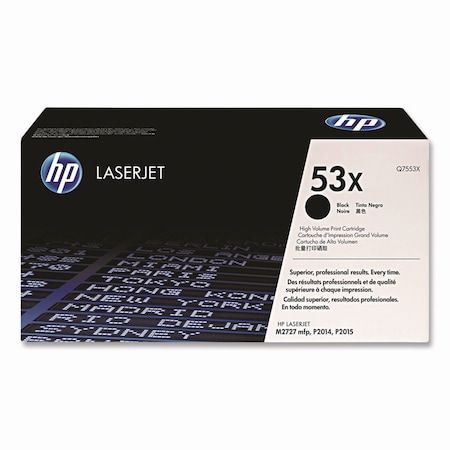 Hp High Yield Toner Cartridge, Black Q7553X