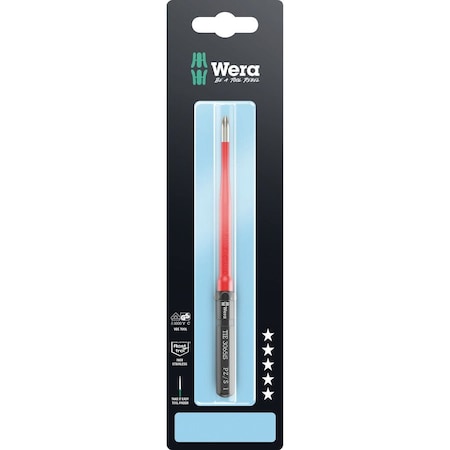 Wera Kraftform Kompakt VDE 3065 iS PZ/S Take it easy SB, stainless steel, # 1 x 157 mm 5006584001