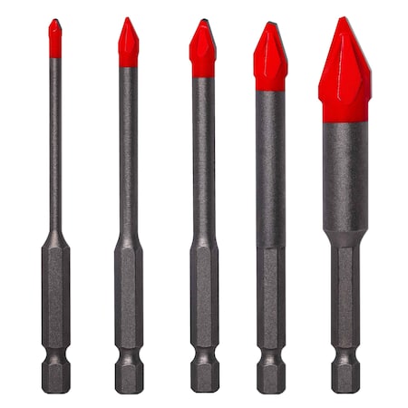 Diablo Hard Tile & Stone Carbide Tipped Drill Bit Set 5-Pieces DMANSP1070S