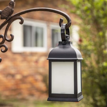 Kate Aspen 8.7 x 4 x 4 in. Vintage Decorative LED Marrakesh Lantern, Black - Set of 2 18208NA-2set
