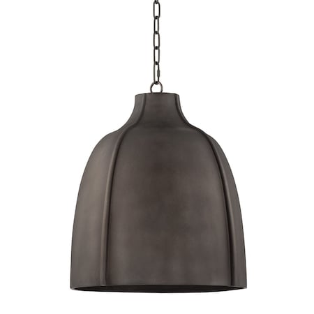 Troy Lighting Flint 1 Light Pendant 20 In. Blackened Graphite F3720-BKG