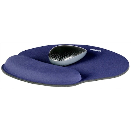 Allsop MEMORY FOAM MOUSE PAD WITH WRIST REST, BLUE, 7 1/4in X 8 1/4in 30206