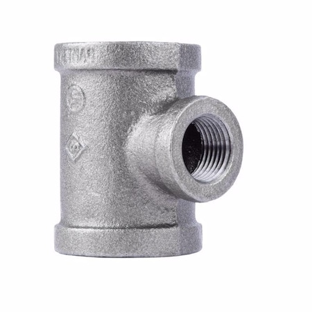 Stz Industries 1 in. FIP each X 1 in. D FIP 1/2 in. D FIP Black Malleable Iron Reducing Tee 310RT-1112