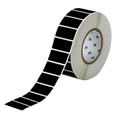 Brady Weather Resistant Polyester Outdoor Labels 1 in H x 2 in W Black 3000/RL THT-17-8591-3-BK