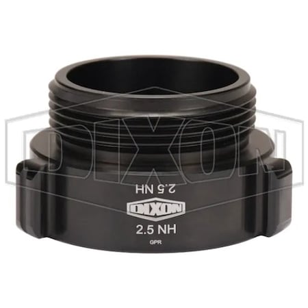 Dixon Style N37 Rocker Lug Hydrant Adapter, 2-1/2 in, Female NST NH x Male NST NH, Aluminum, Hardcoat N37-25F25F