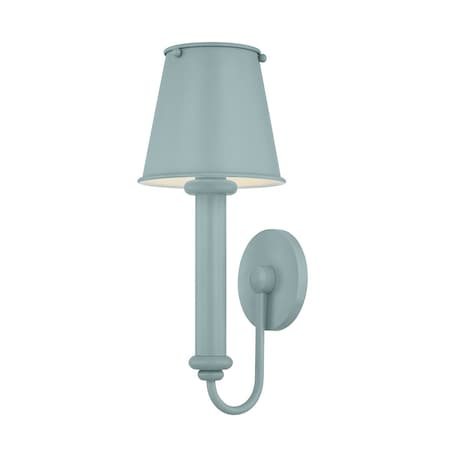Mitzi 4 Light Clarisse Lantern Aged Brass/Soft Arctic Blue H1132704-AGB/SAO