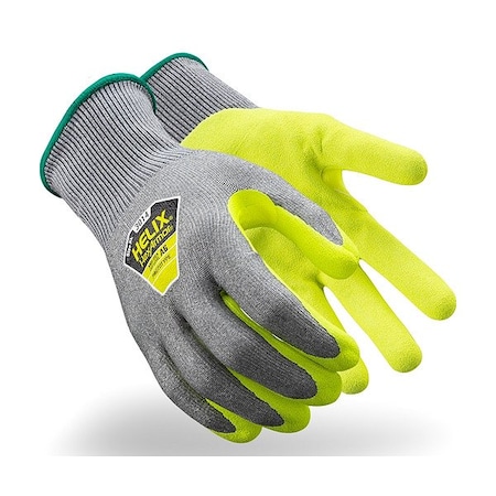 Hexarmor Knit Gloves, Cut Level A6 , Nitrile , Sandy , L 1 PR 3014-L (9)