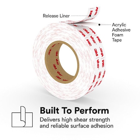 3M Tape, White, 2IN X 36 YD 4980