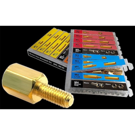 Florida Tools Circuit Board Standoff Screw Kit Nuts Male Female Hex Brass spacers 572 pcs FT572-SOK