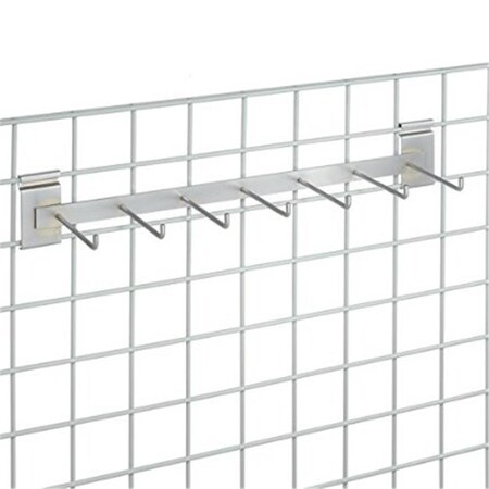Nexel 24 in. 7 Hook Rail Bar, Chrome ARB7