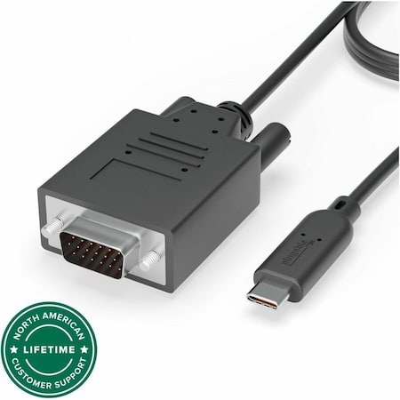 Plugable Technologies PLUGABLE USB C TO VGA CABLE - DRIVERLESS , CONNECT YOUR USB-C OR THUNDERBOLT 3 L USBC-VGA-CABLE
