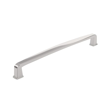 Richelieu Hardware Charlemagne Collection 7 9/16-inch 192 mm Brushed Nickel Transitional Curved Cabinet Pull BP810192195