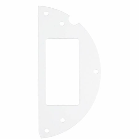 Hubbell Wiring Device-Kellems Recessed 6" Series, Sub Plate, 50% Right Side, (1) Style Line Decorator Opening S1R6SPK