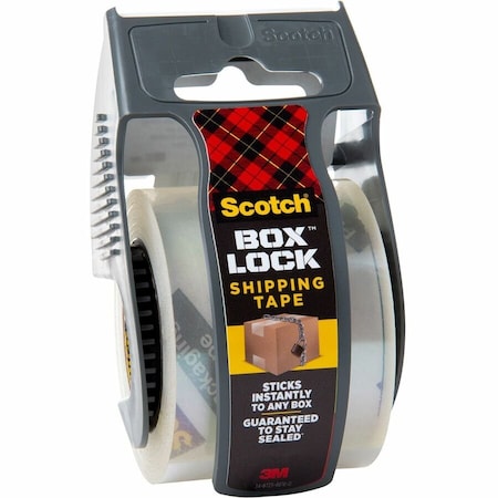Scotch Box Lock Dispenser Packaging Tape, No Color MMM195