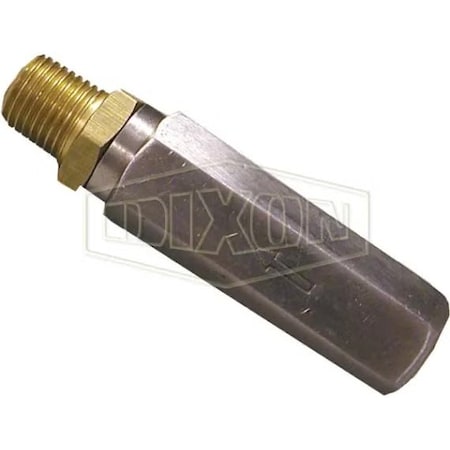 Dixon Inlet Filter, 8 GPM Flow Rate, 1/4 in Nominal, Female x Male Connection, SS, Domestic AR3500